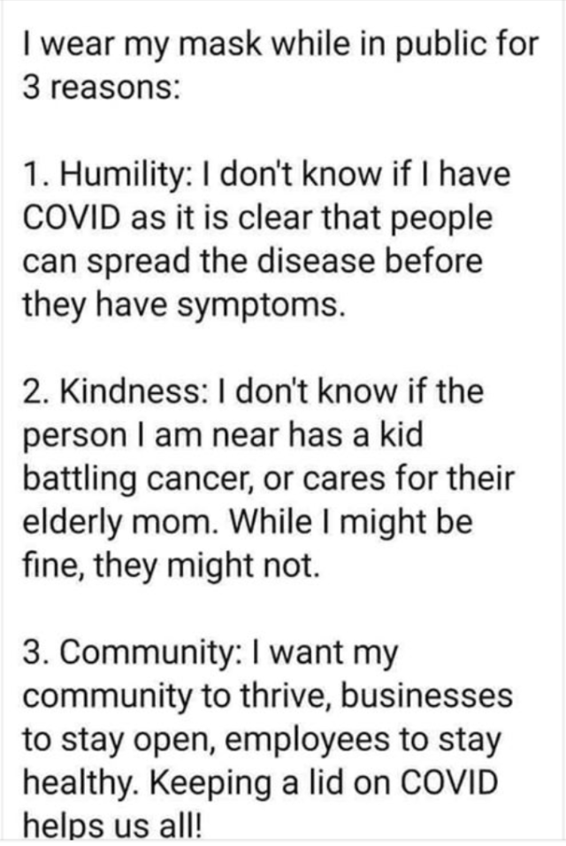 Covid Virtue Signalling